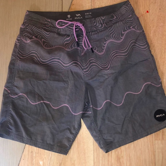 RVCA Other - RVCA gray & purple board shorts. 30. New